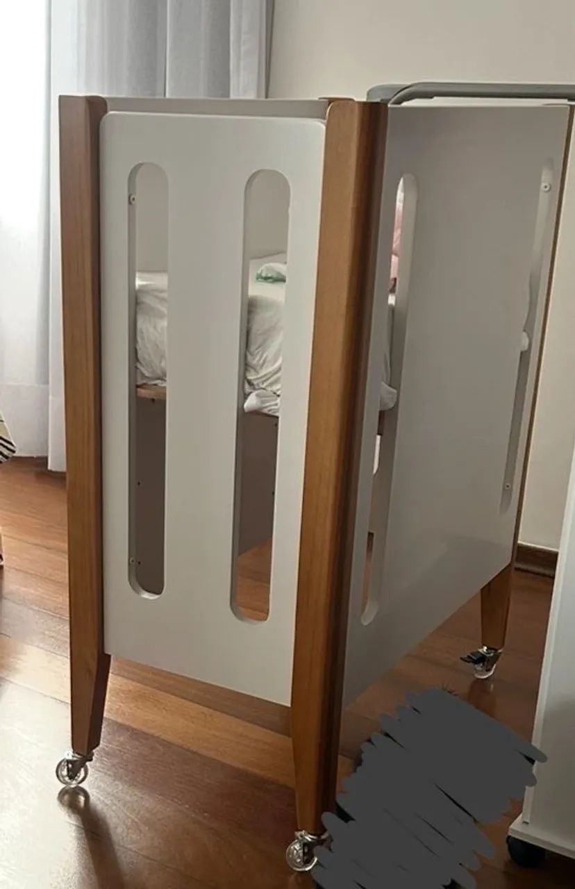 Berço Tom 3 em 1 - Mini berço, berço e mini cama - Foto 4