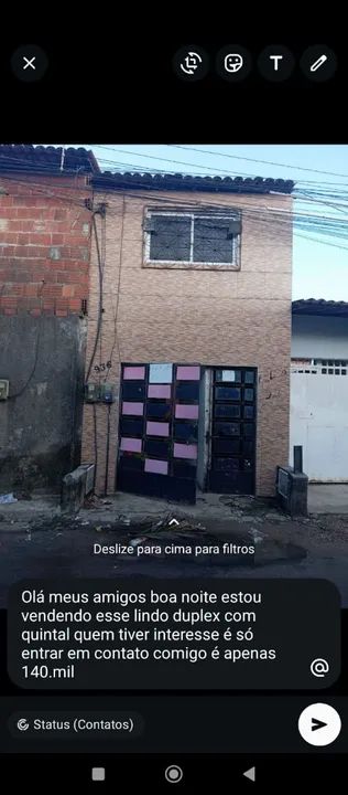 Lindo Duplex com Quintal à Venda