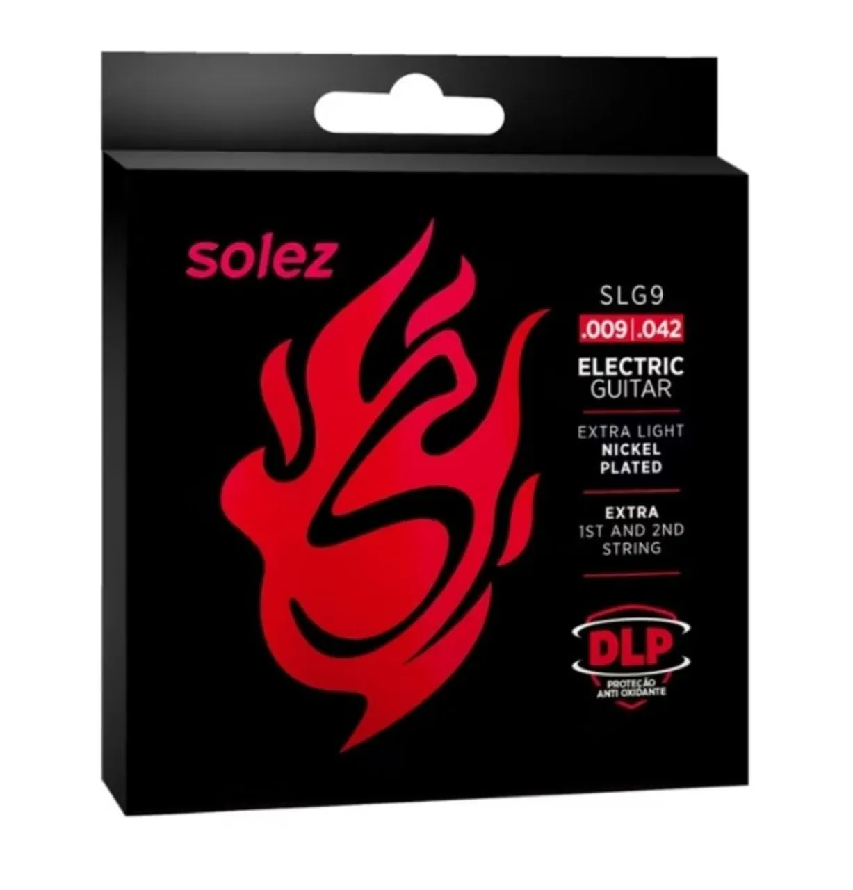 Encordoamento Cordas para Guitarra Solez SLG9 0.009