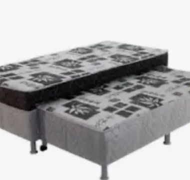 Cama box solteiro com auxiliar 