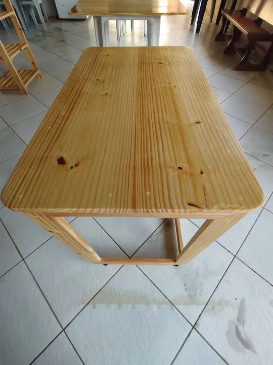 Escritório, estudos, home office, Mesa, pinus,madeira, sala, quarto - Foto 5