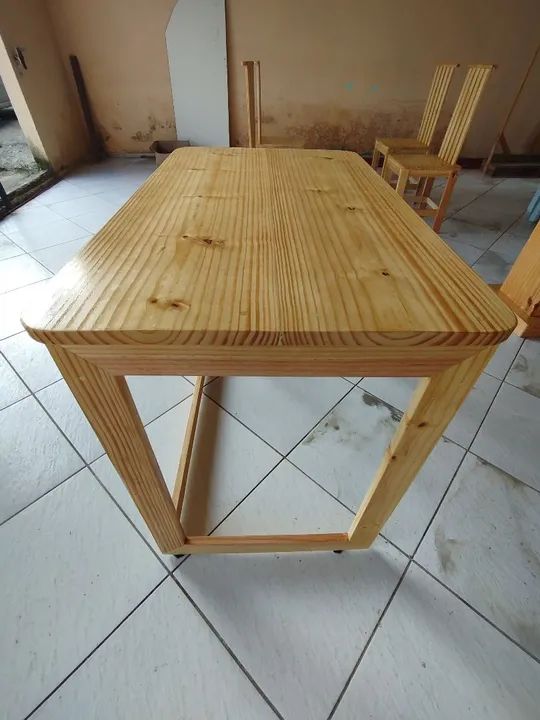 Escritório, estudos, home office, Mesa, pinus,madeira, sala, quarto
