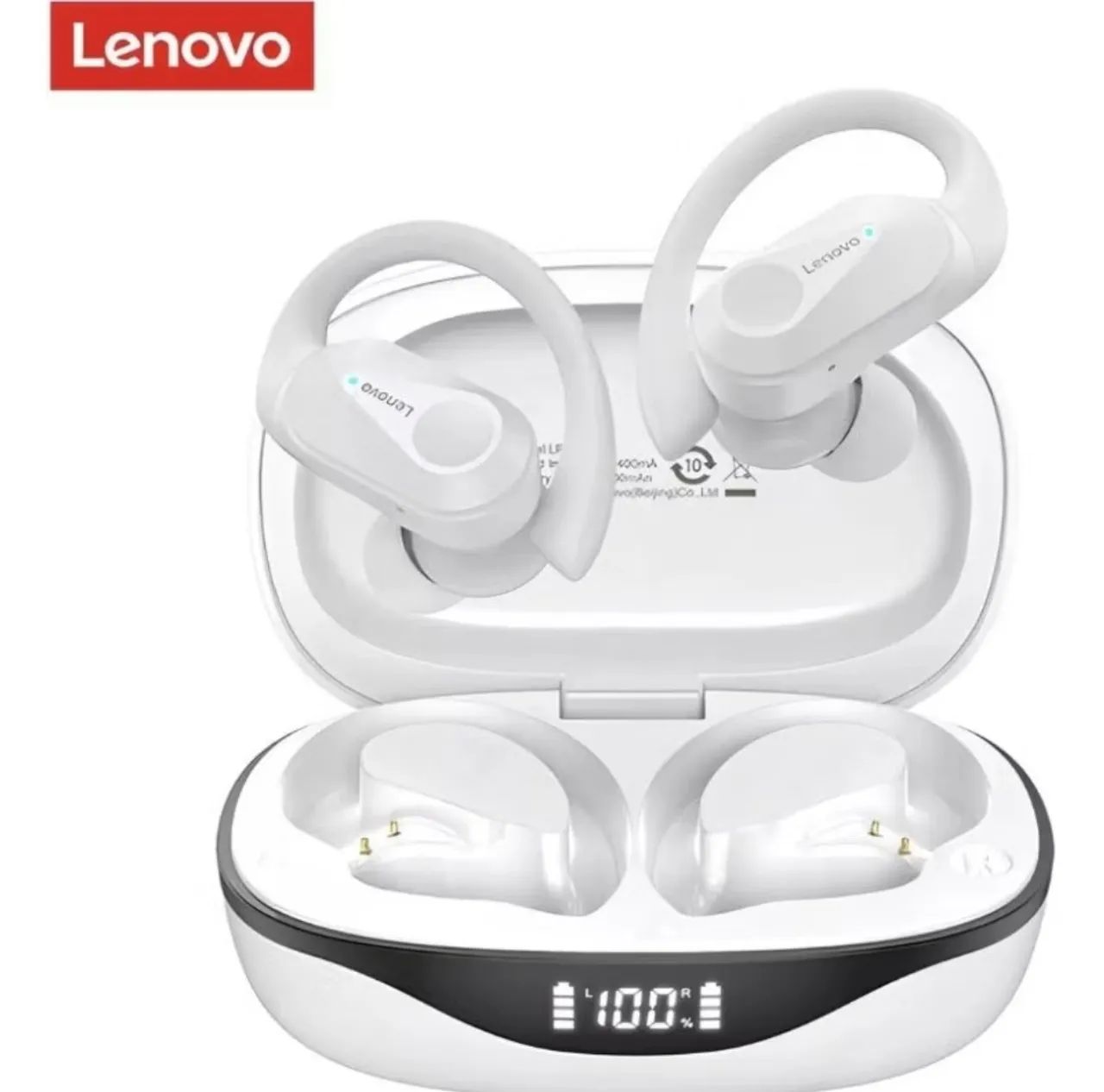 Fones de Ouvido Bluetooth Lenovo - Sem Fio, IPX5, Design Ergonômico