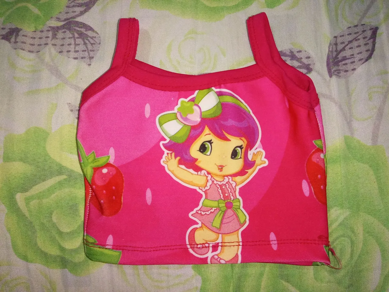 Blusa de bebê Moranguinho -1-3M