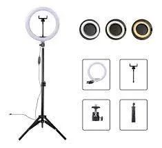 Ring Light Celular Anel Luz Selfie + Suporte Celular Articulado