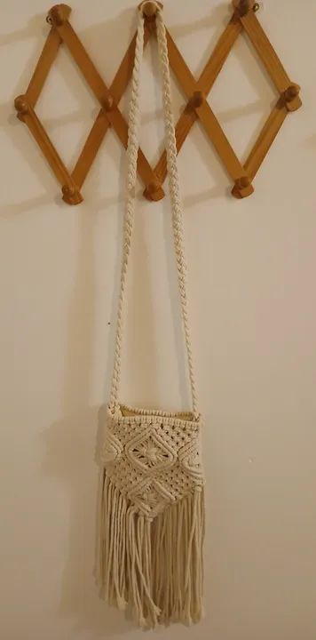 Bolsa de macramê H&M tiracolo - Foto 4