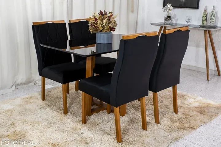 Mesa de Jantar Pedro  1,20m  4 Cadeiras   Pronta Entrega!  RF - Foto 3