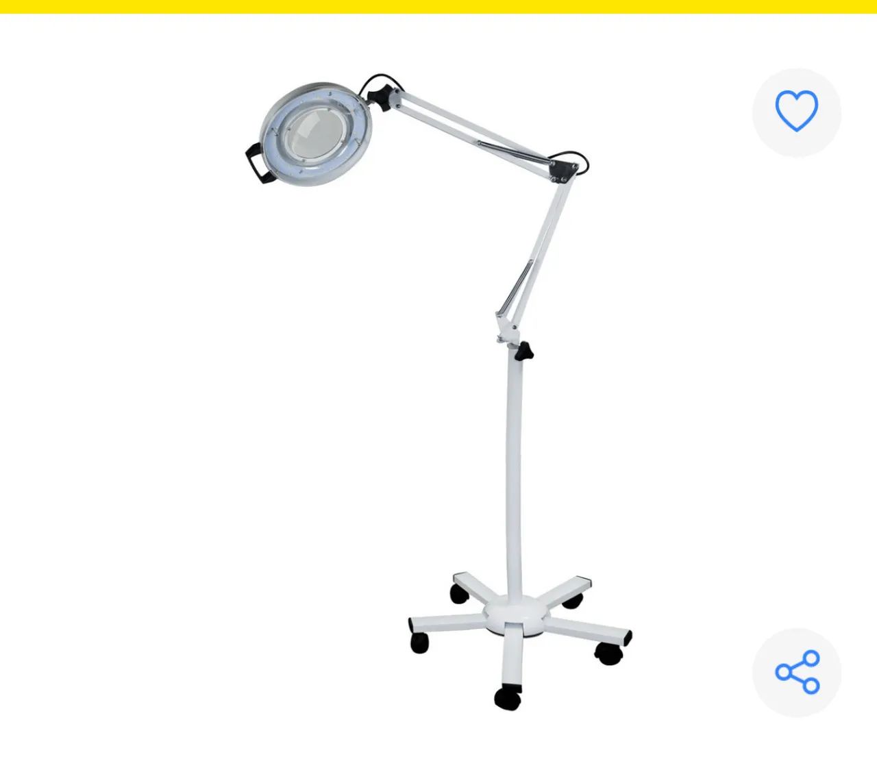 Lâmpada de Mesa com Lupa para Consultório