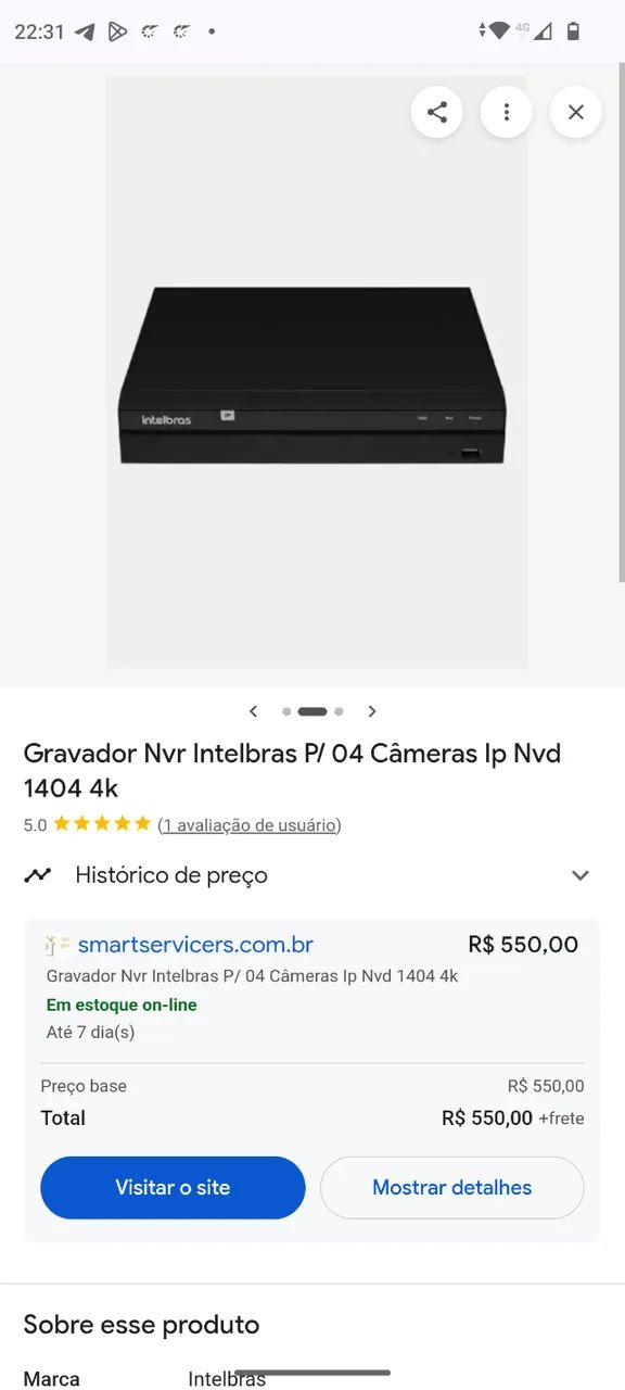 VENDO NVD 1404  4K Intelbras 