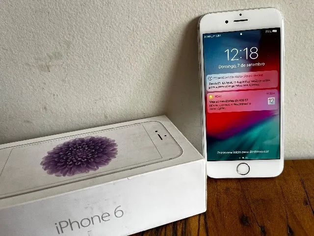 iPhone 6 16gb Silver Prata A1549 em perfeito estado, na caixa