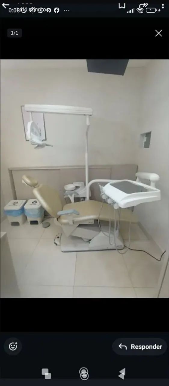 Cadeira odontologica Saevo s 200 f refletor de 3 led 