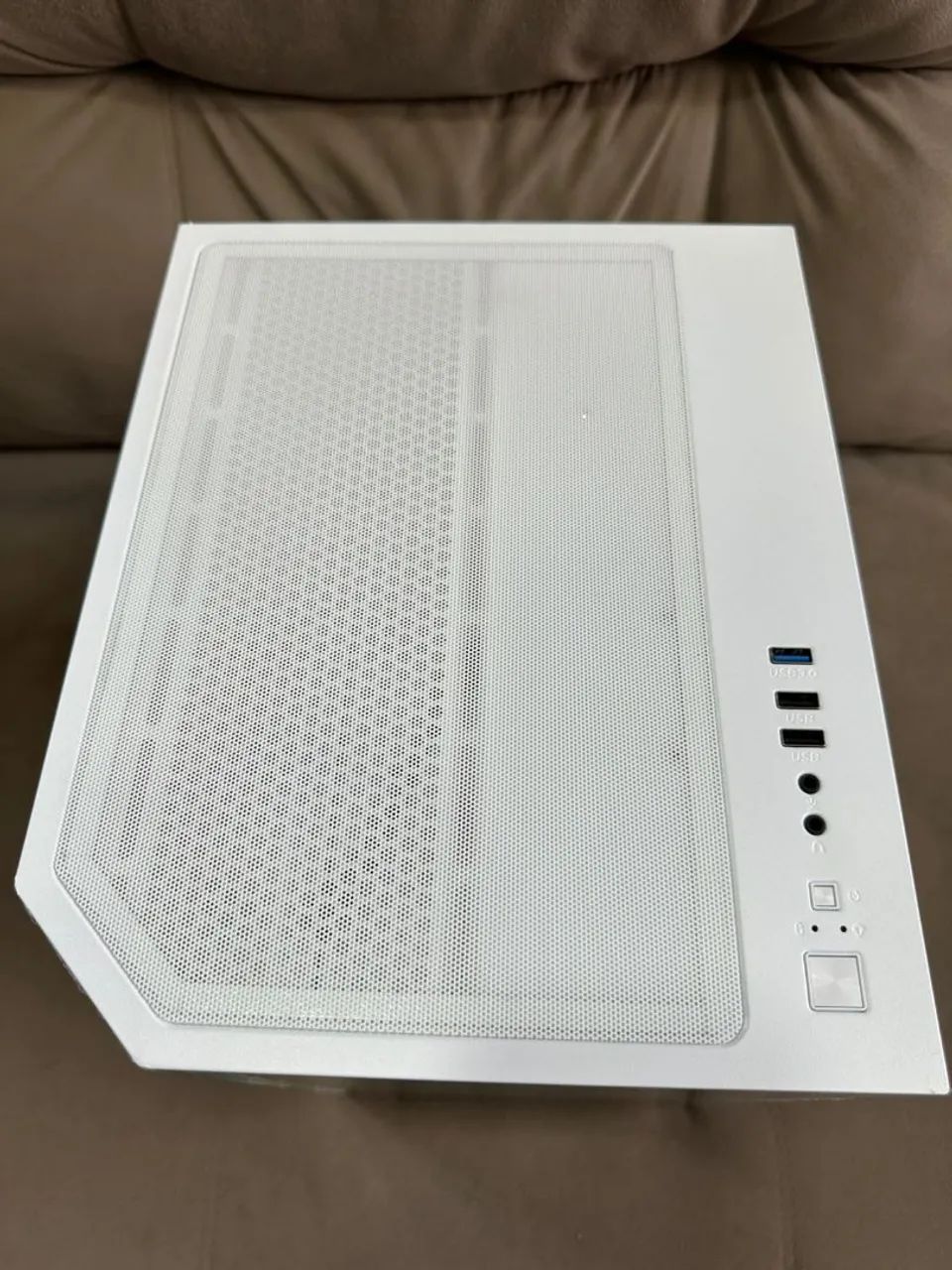 Gabinete gamer angular branco  - Foto 4