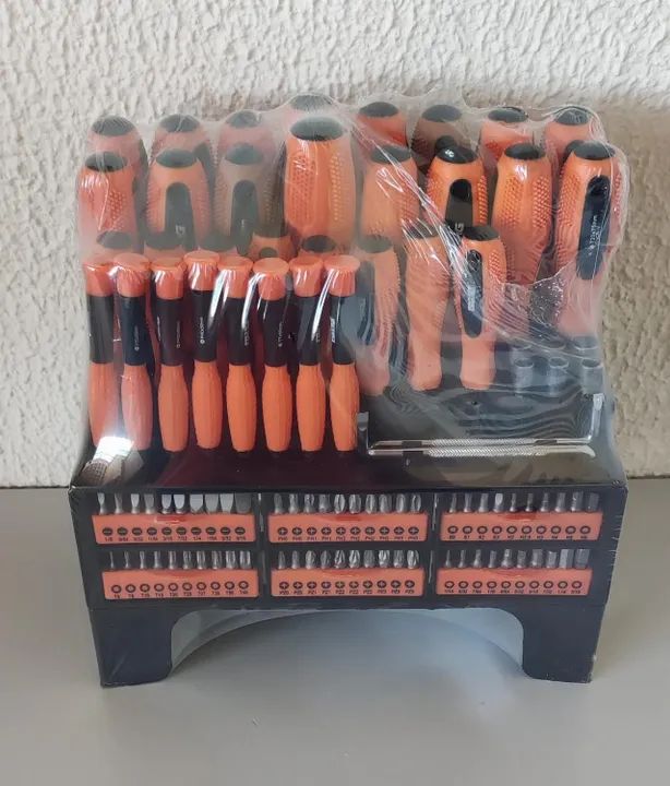 Jogo 100 Peças Chaves De Fenda/ Phillips E Bits