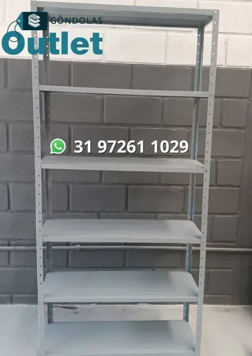 Estante de aço prateleira Nova com 6 bandejas - Foto 2