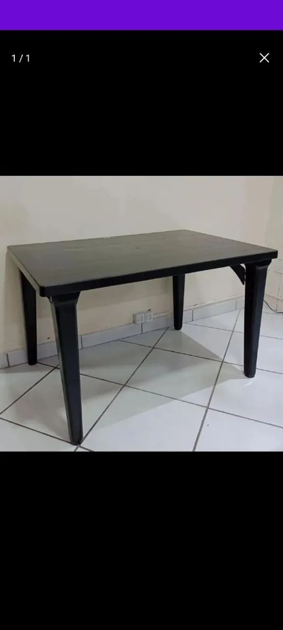 Mesa Plástico Desmontável 1.20x80 - Promoção! - Foto 3