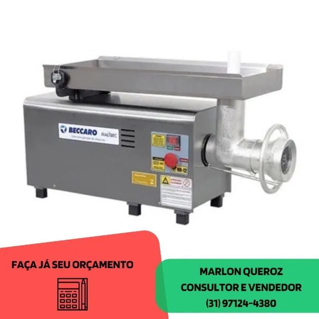 Moedor de Carne para Açougue Boca22 Beccaro