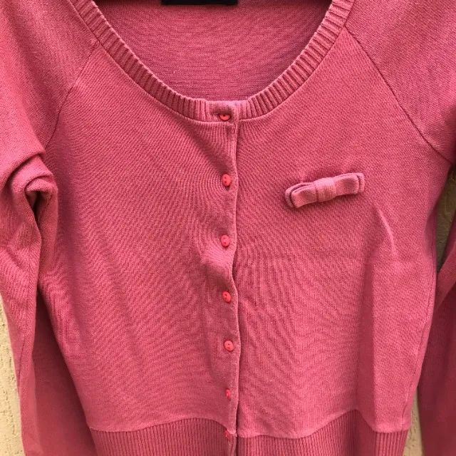 Casaquinho /suéter Rosa Clássico Zara - Foto 3