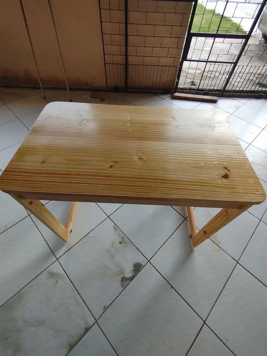 Escritório, estudos, home office, Mesa, pinus,madeira, sala, quarto - Foto 2