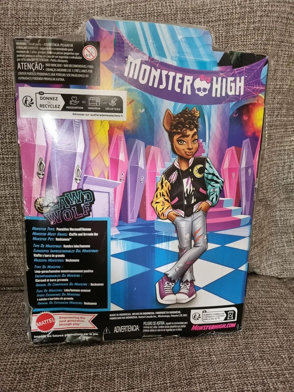 Clawd Wolf Monster High Next Generation Boneco Monster High Clawd Wolf G3  Recolocado Na Caixa, image size:960x1280