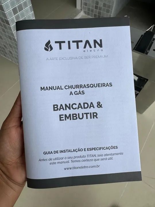Churrasqueira a Gás Titan - Bancada e Embutir - Foto 4
