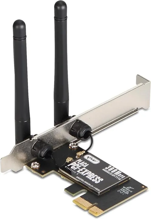 Placa De Rede Wifi Pci Express Wireles Pc 300mbps 2 Antenas - Loja Fs informática