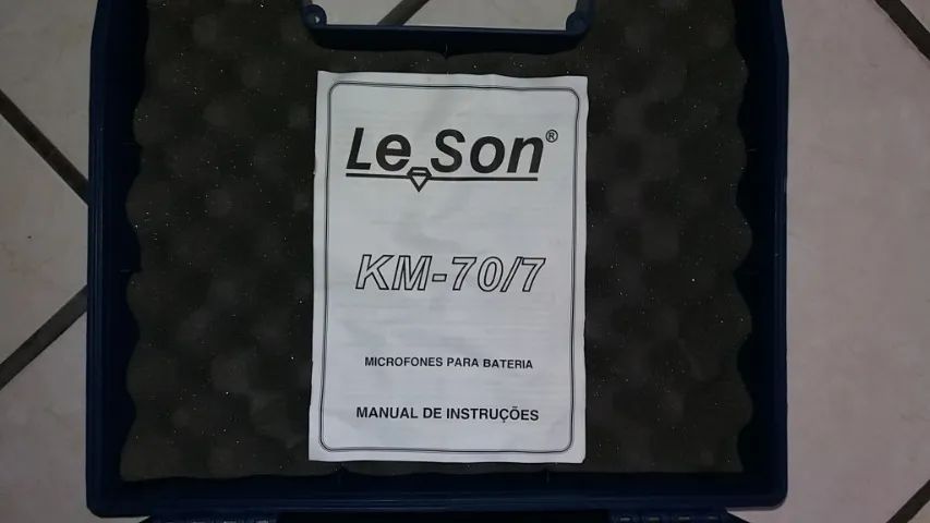 Kit microfones Para bateria marca Leson Novo. - Foto 6