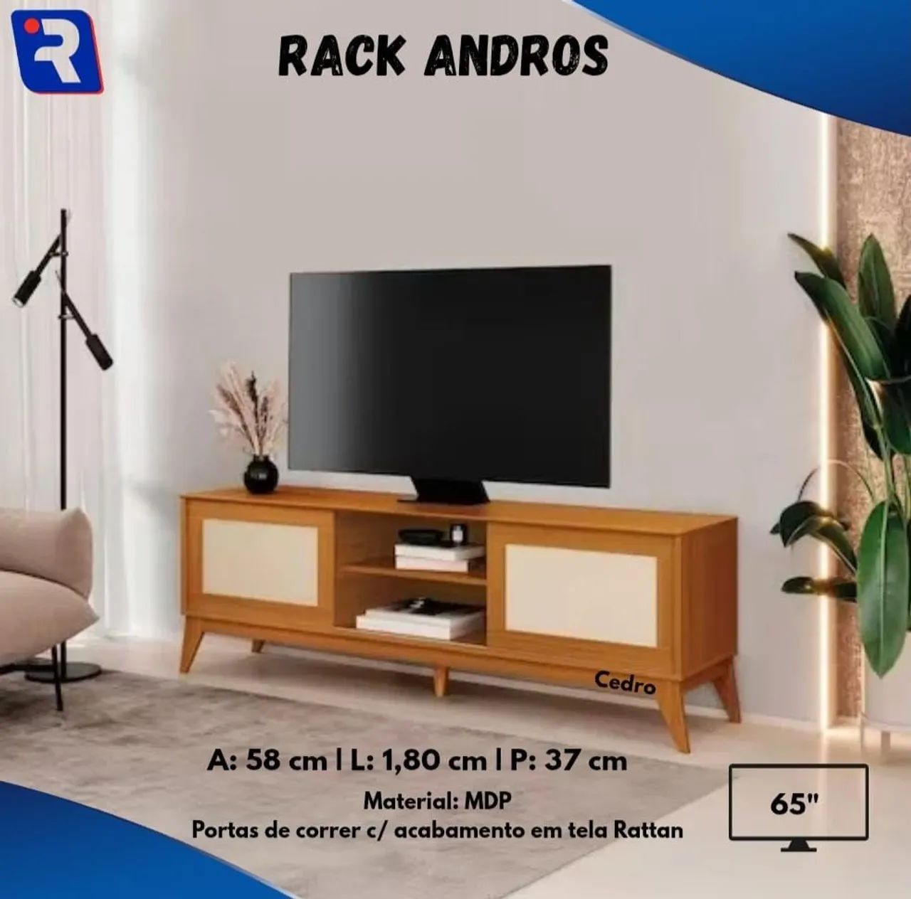 Rack para tv simples 
