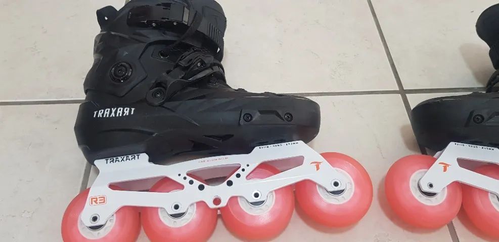 Patins Custom Traxart com Base Híbrida + Rodas High Performance 110mm/85A - Foto 6