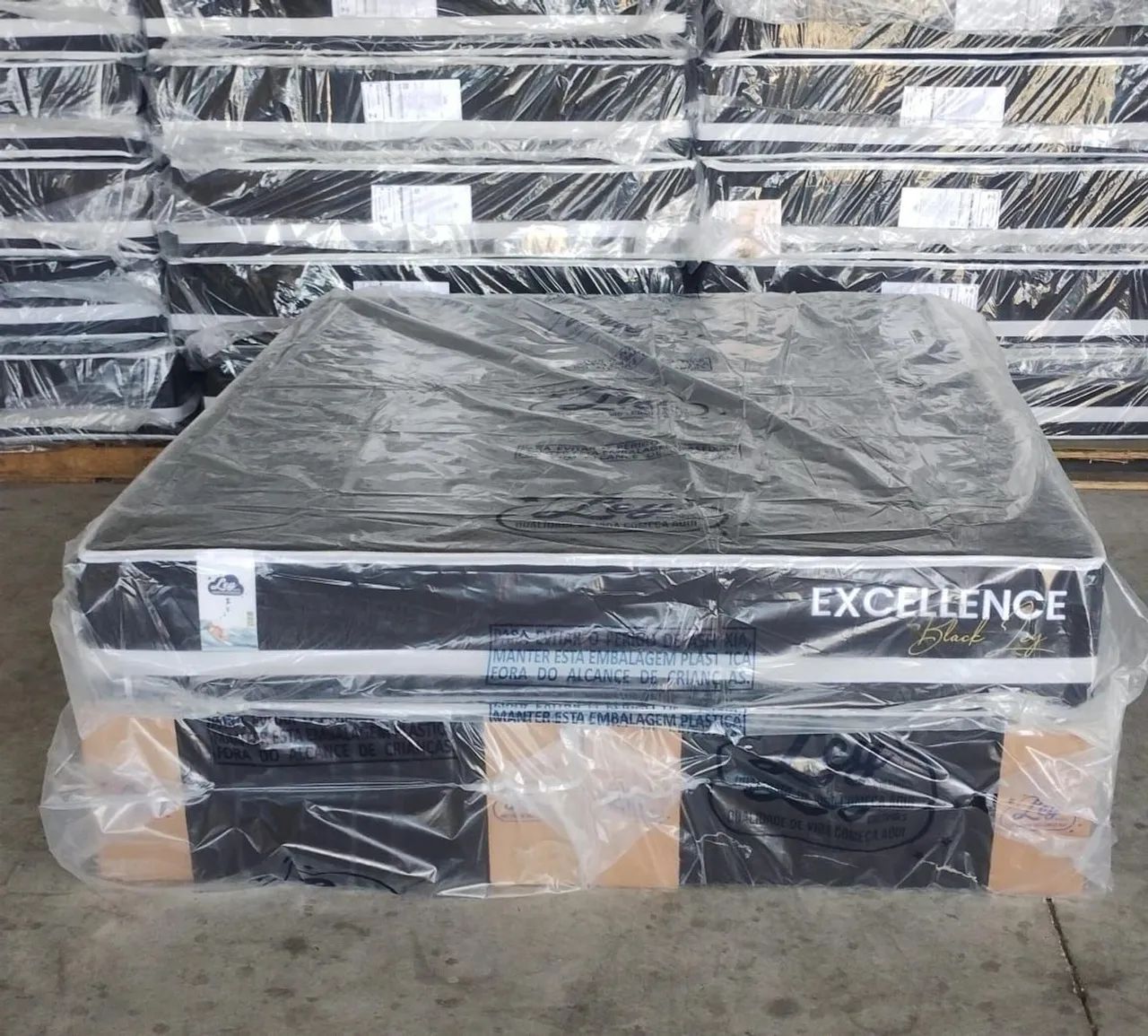 Cama queen size  Black_ Molas ensacadas  - Foto 2