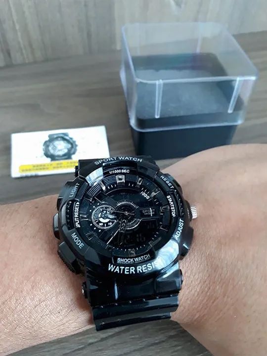 Relógio de pulso Espotivo/ Casual Preto - Foto 6
