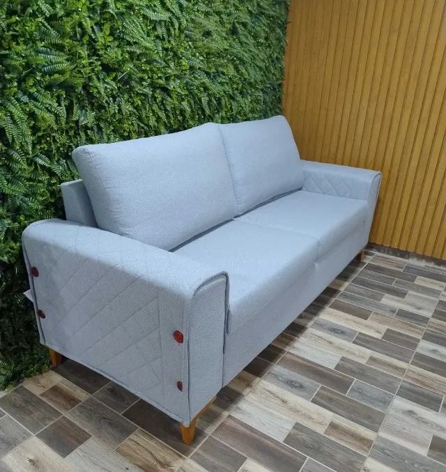 Sofá 3 Lugares Glamour 2,00m - VARIOS MODELOS CONSULTE CATÁLOGO! - Foto 2