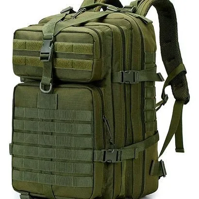 Mochila Tática Militar Verde - Ideal para Camping e Aventura
