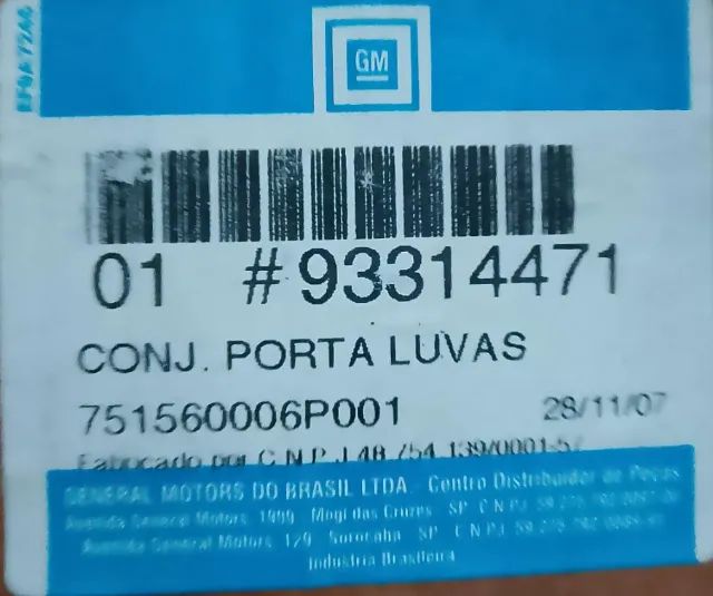 Tampa do Porta Luvas Chevrolet Celta - Foto 4