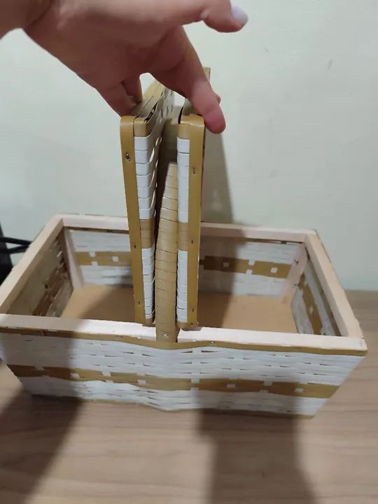 Cesta de Piquenique nova, tamanho grande  - Foto 4