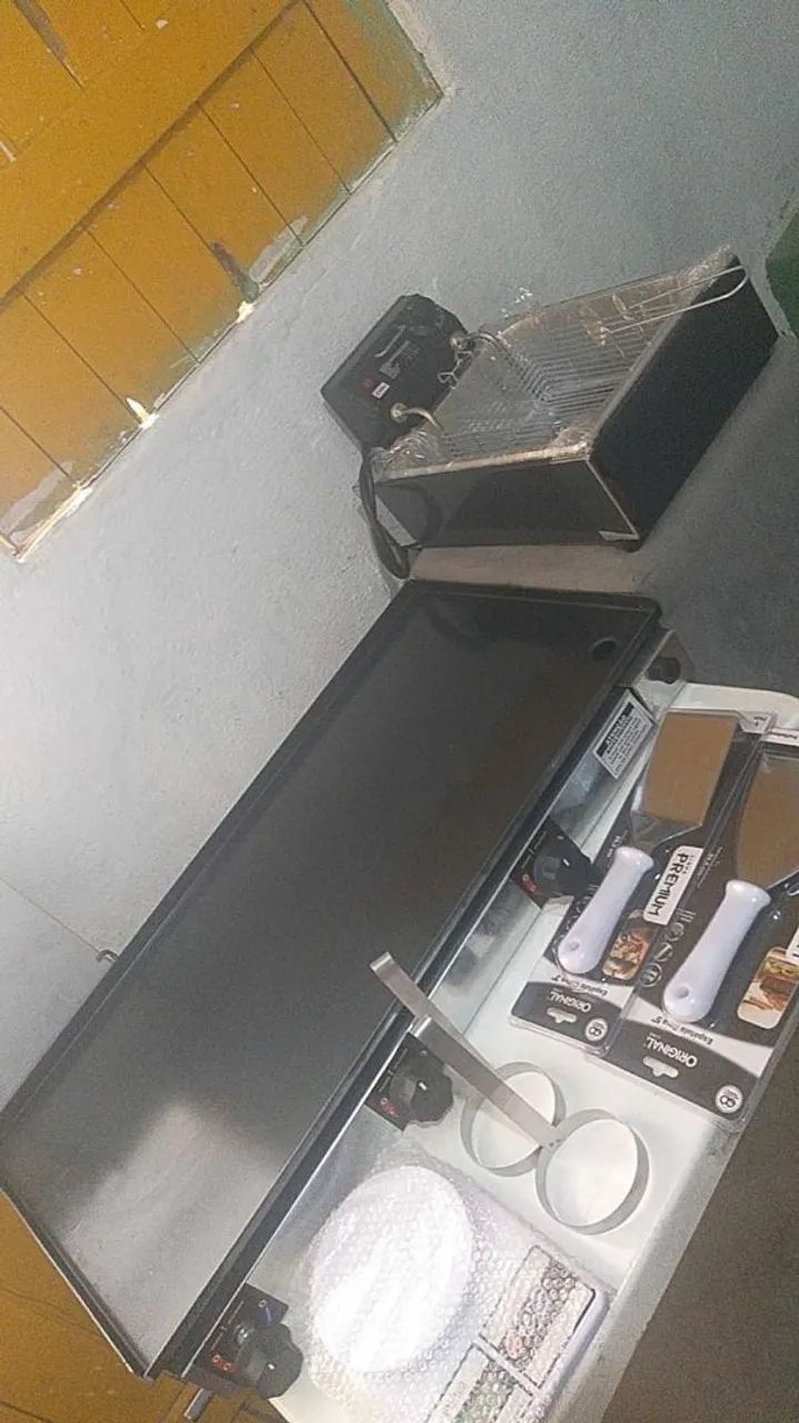 Chapa de Lanche E hambúrguer, Fritadeira elétrica é Utensílios, Novos, faço entrega