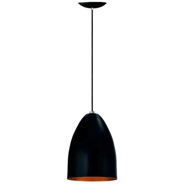 LUMINARIA BALA PRETO/COBRE