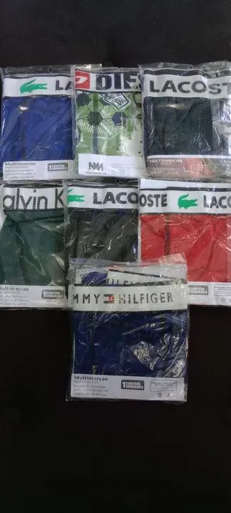 Lote de 7 Cuecas Box Masculinas - Diversas Marcas