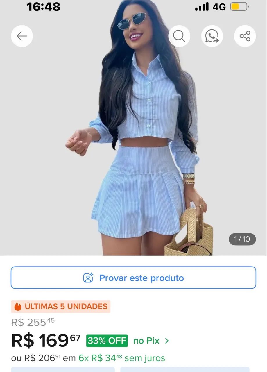 Conjunto maravilhoso nunca usado!