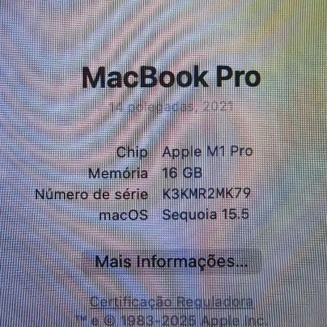 MacBookPro14-M1Pro 16GB 512GBシルバー Apple Macbook Pro M1 Pro Memória 16gb Ssd 512gb 16.2 Prata