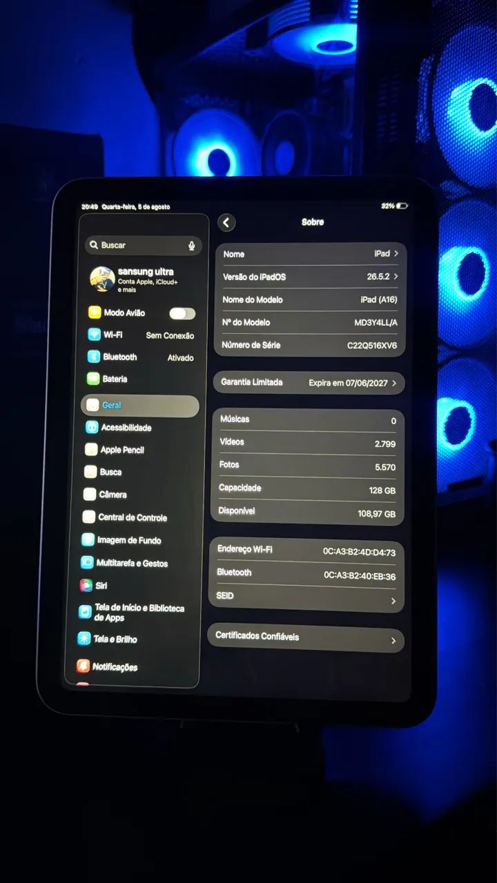 ipad a16 impecável  - Foto 2