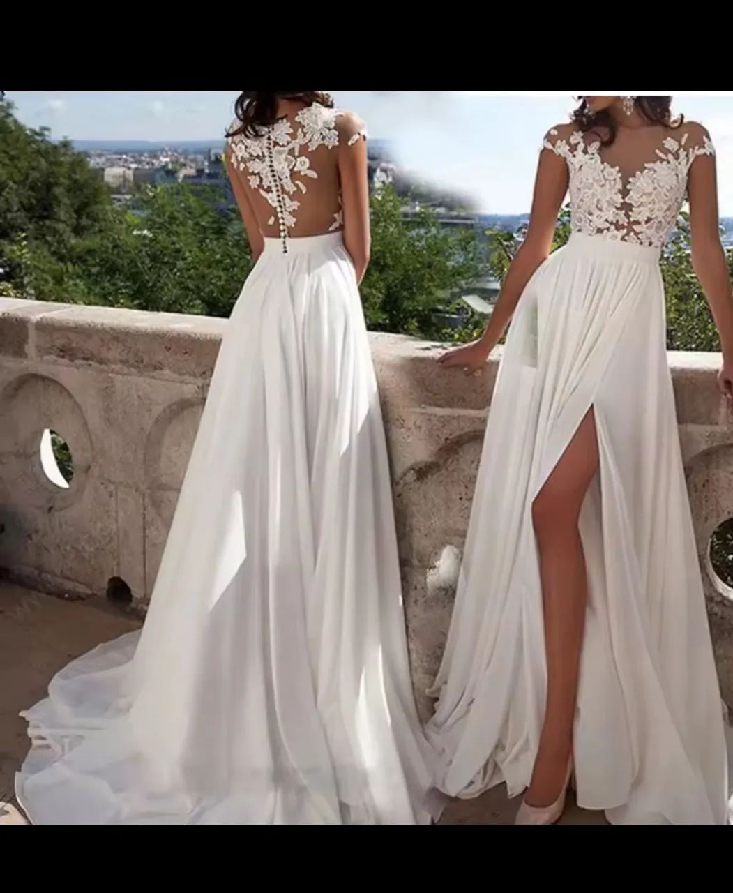 Vestido Casamento Noivado e Ocasiões Especiais Boho Chic Original - Foto 3