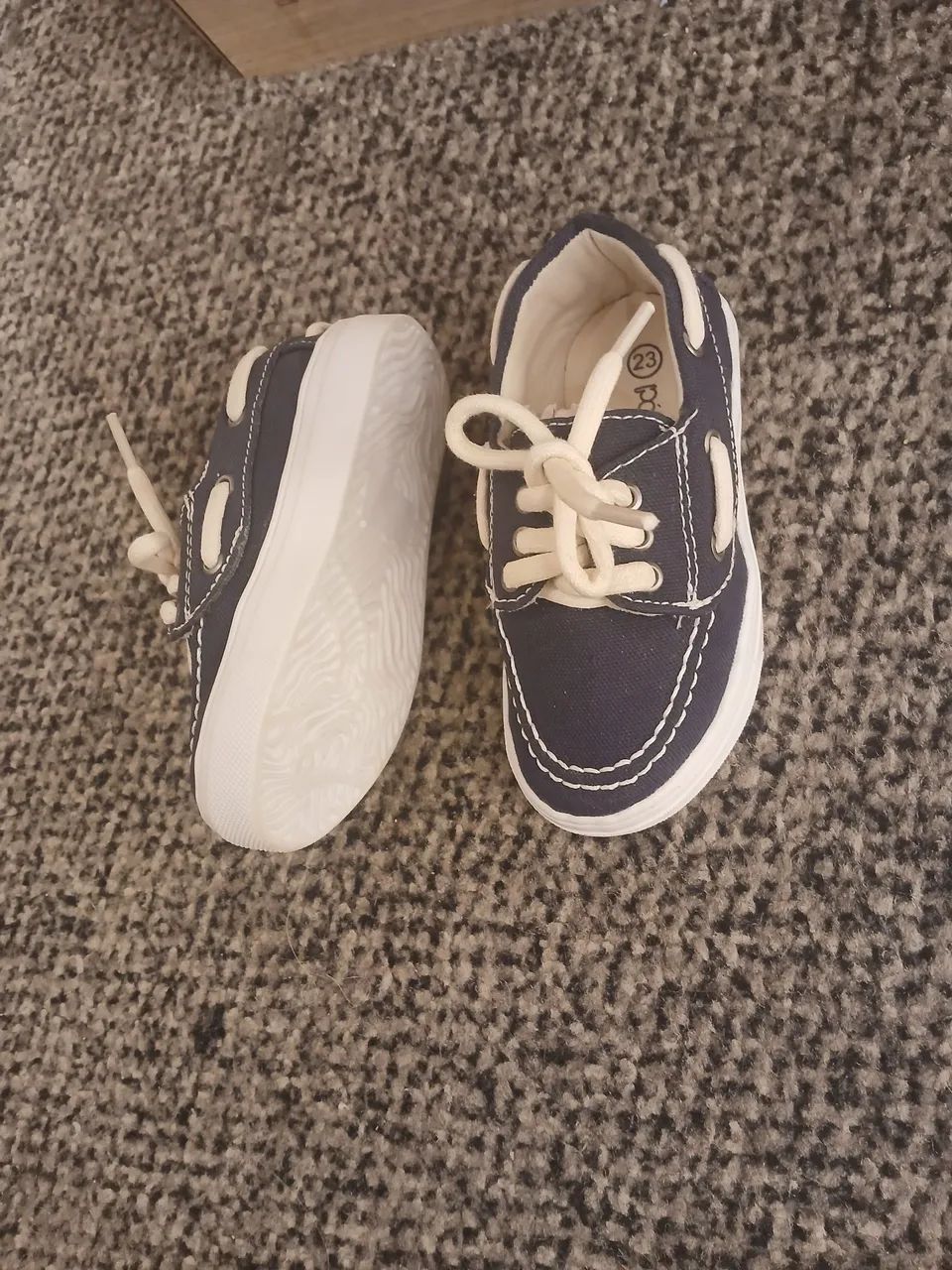 Sapato dockside infantil azul. - Foto 2