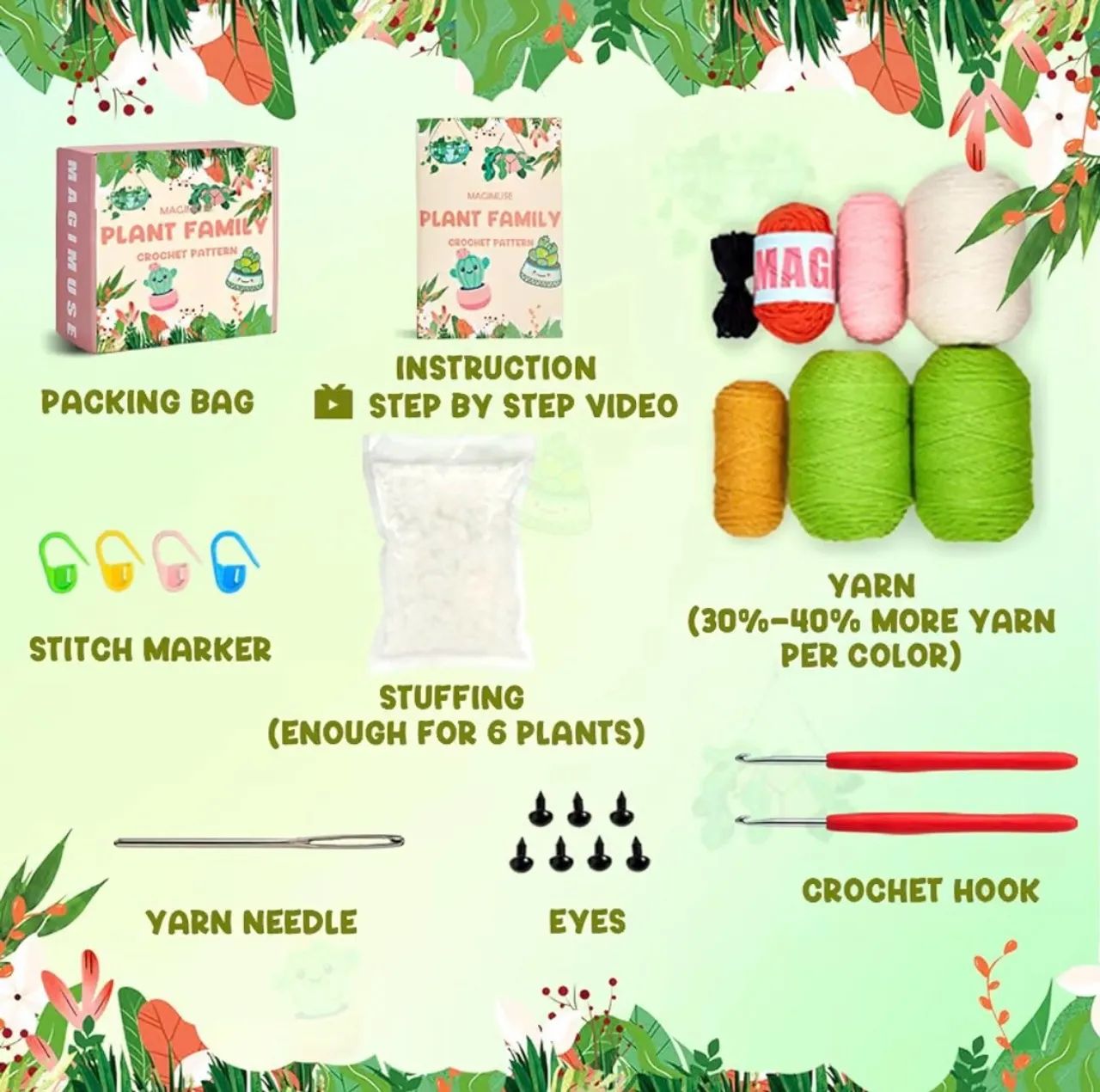 Kit de Crochê Importado MAGIMUSE - Foto 5