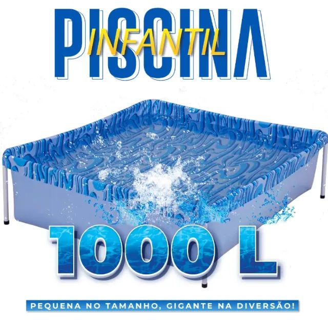 Piscina Infantil 1000 Litros Compacta e Resistente