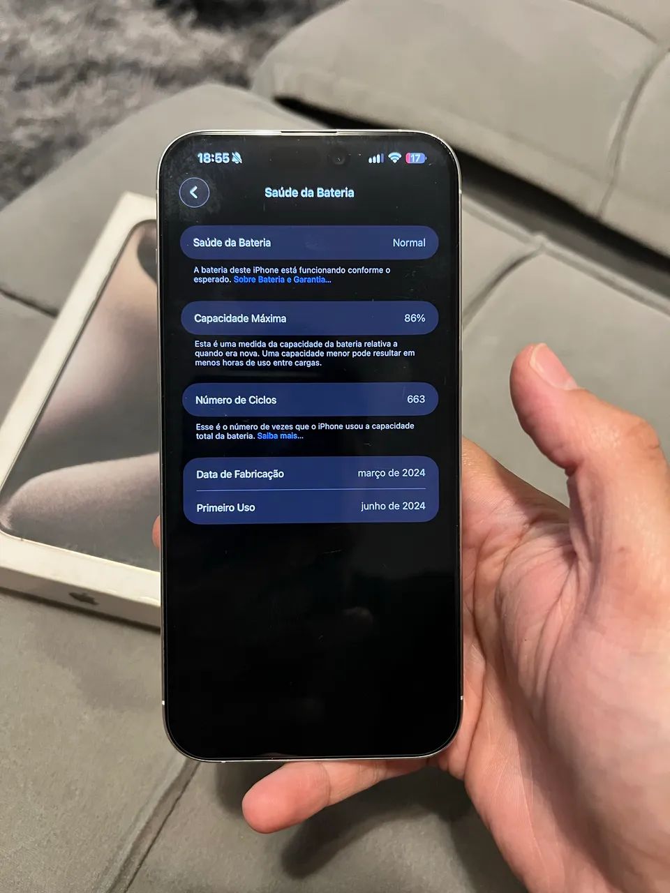 iPhone 15 pro Max branco - Foto 2