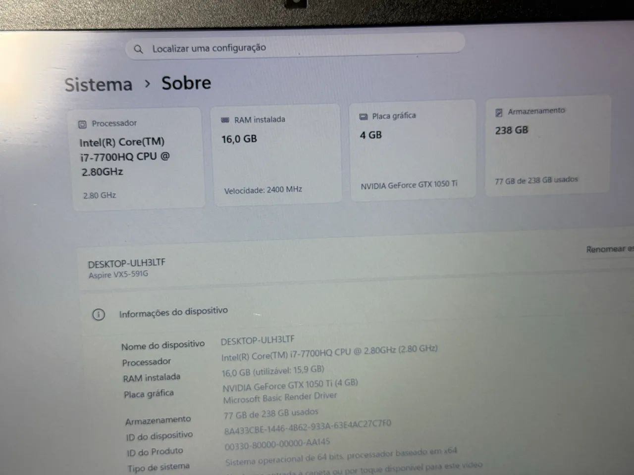 Notebook Acer Gamer - Foto 4