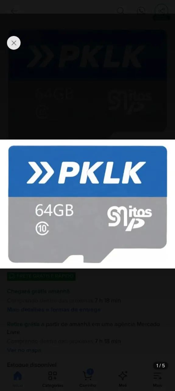 Cartão de memória 64gb original  - Foto 4