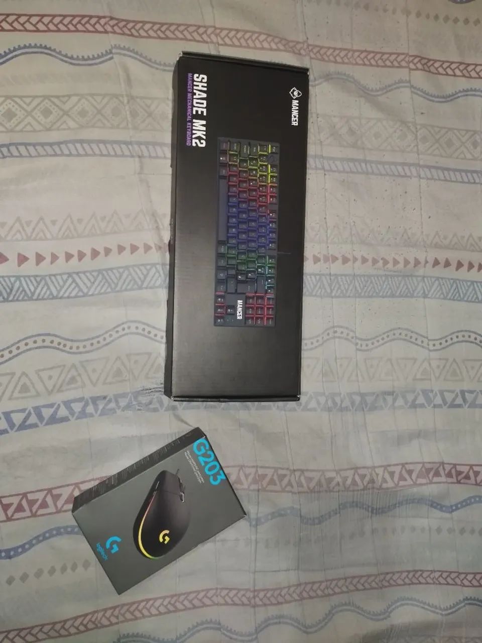 Teclado e mouse gamer no precinho