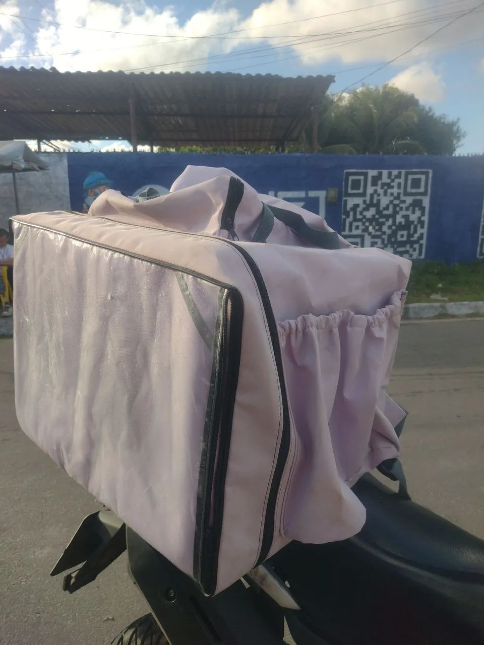 Bag entregador lilaz claro 