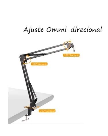 Braço articulado pedestal de mesa para microfones - Foto 4